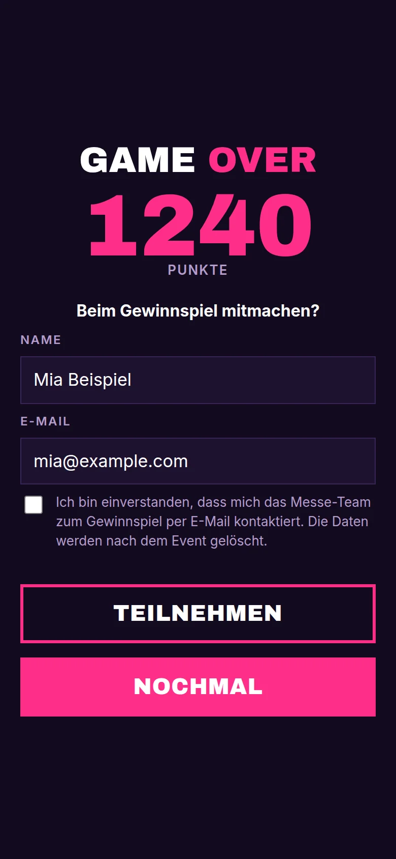 Controller nach dem Spiel im Design einer fiktiven Konferenz („Next Signal Summit“)